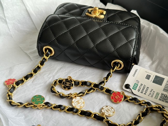 CHANEL MINI FLAP BAG AS3736 black