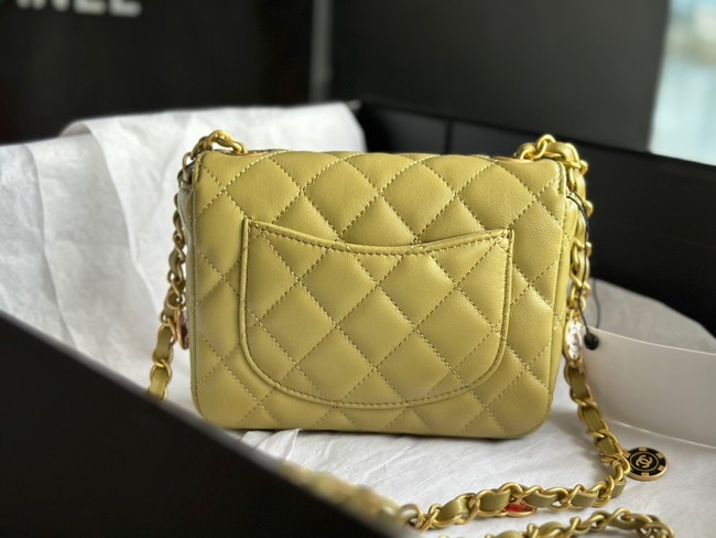 CHANEL MINI FLAP BAG AS3736 lemon