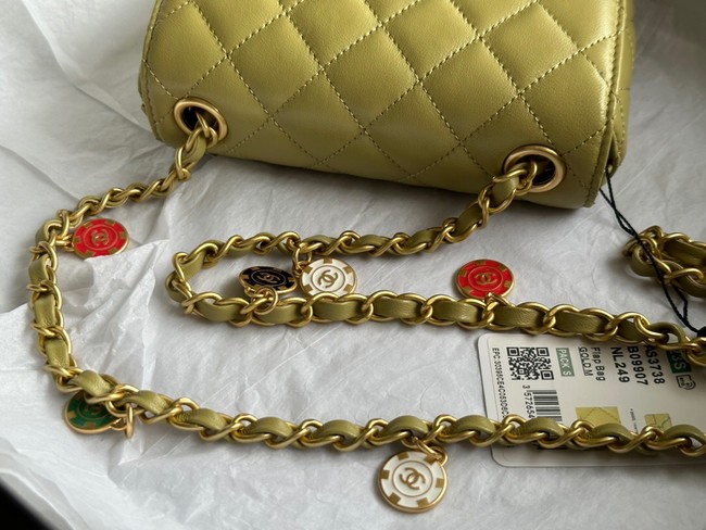 CHANEL MINI FLAP BAG AS3736 lemon