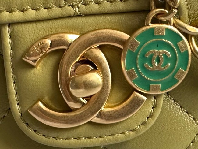 CHANEL MINI FLAP BAG AS3736 lemon