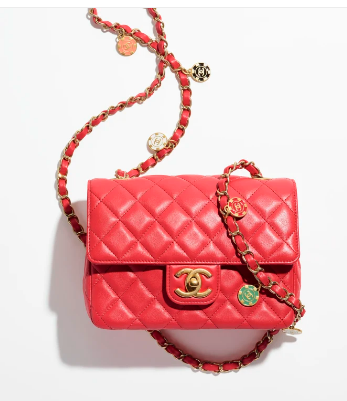 CHANEL MINI FLAP BAG AS3737 red