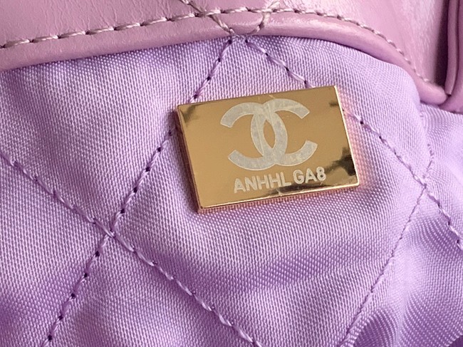 LARGE BACK PACK CHANEL 22 AS3313 Lavender&GOLD