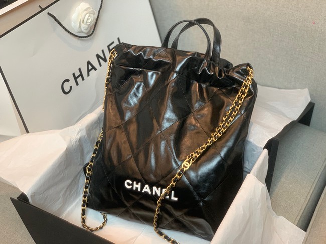 LARGE BACK PACK CHANEL 22 AS3313 BLACK&WHITE