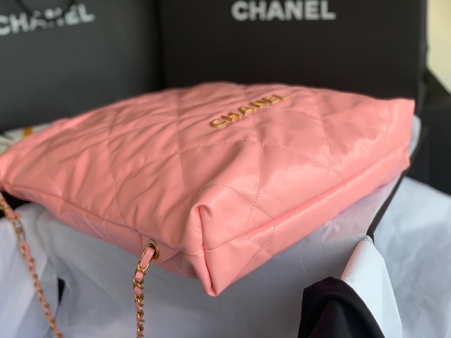 LARGE BACK PACK CHANEL 22 AS3313 LIGHT PINK&GOLD