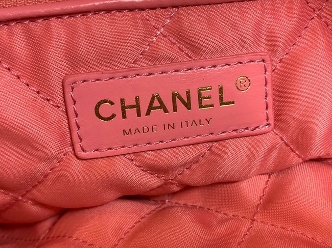 LARGE BACK PACK CHANEL 22 AS3313 PINK&GOLD