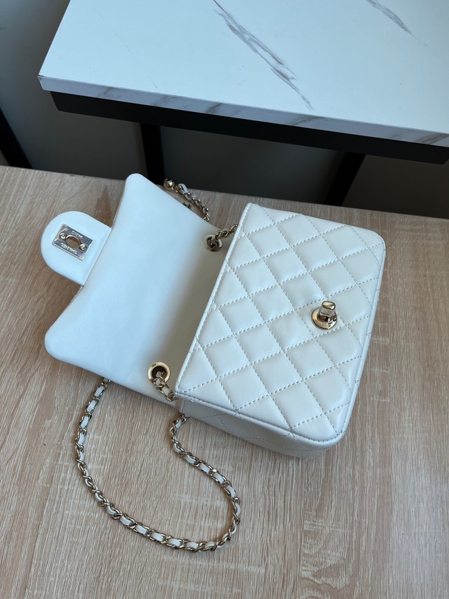 CHANEL MINI FLAP BAG AS1786 white