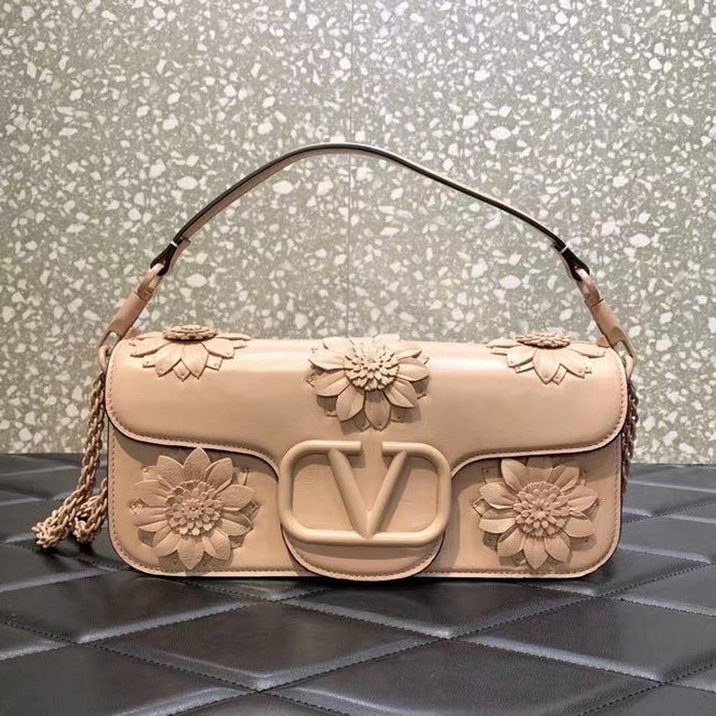 VALENTINO FLORAL TRIM LOCO BAG WB0K30P LIGHT PINK