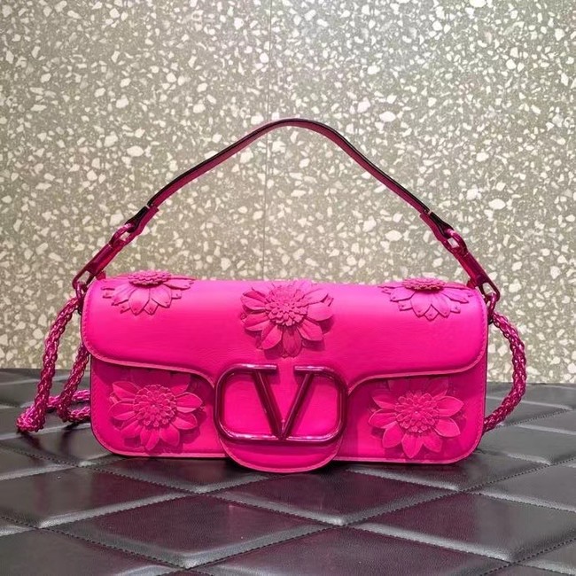 VALENTINO FLORAL TRIM LOCO BAG WB0K30P ROSE