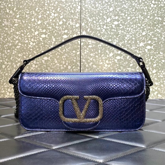 VALENTINO Loco Crystal bag 2B0K30 dark blue