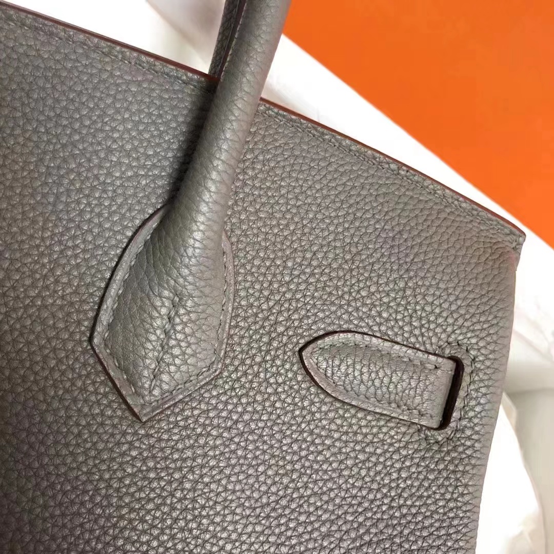 Hermes Original Togo Leather HB30O dark gray