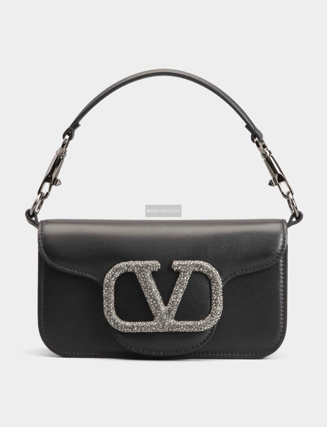 VALENTINO MINI LOCO imitation crystal shoulder bag WB0K53K BLACK