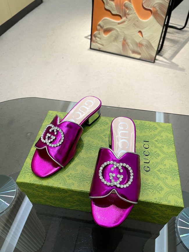 Gucci slipper heel height 2CM 91929-1