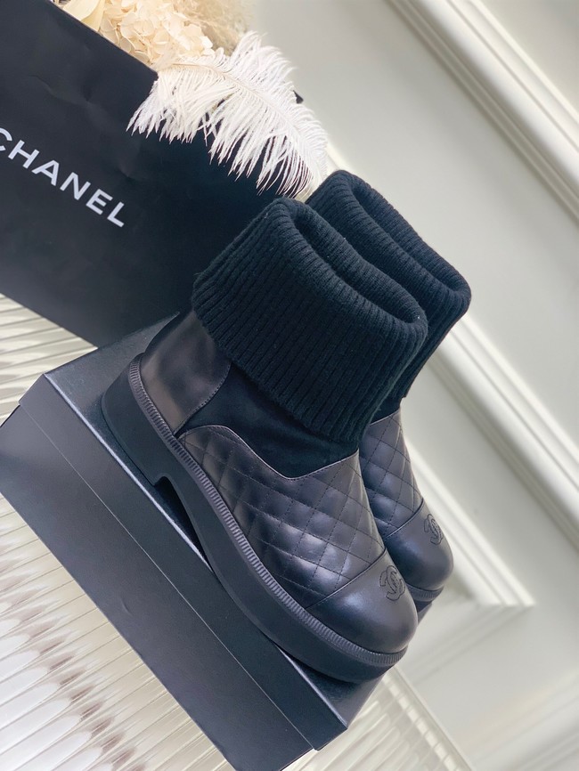 Chanel ankle boot heel height 4CM 91920-2