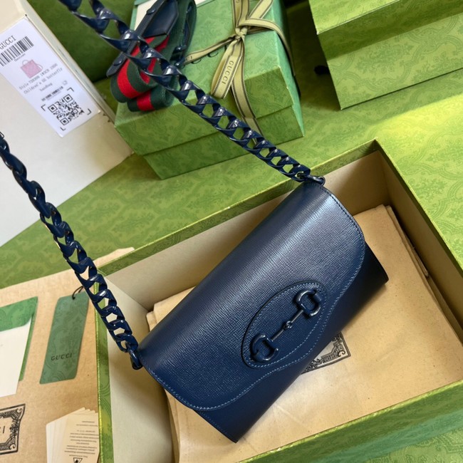 Gucci Horsebit 1955 mini bag 724713 Blue