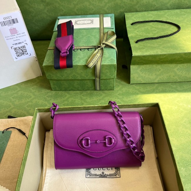 Gucci Horsebit 1955 mini bag 724713 Purple