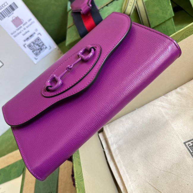 Gucci Horsebit 1955 mini bag 724713 Purple