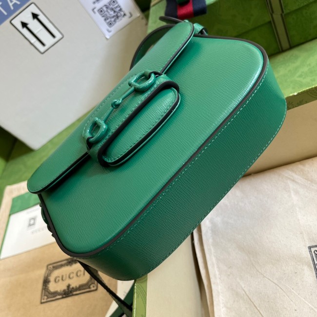 Gucci Horsebit 1955 small shoulder bag 726226 Green