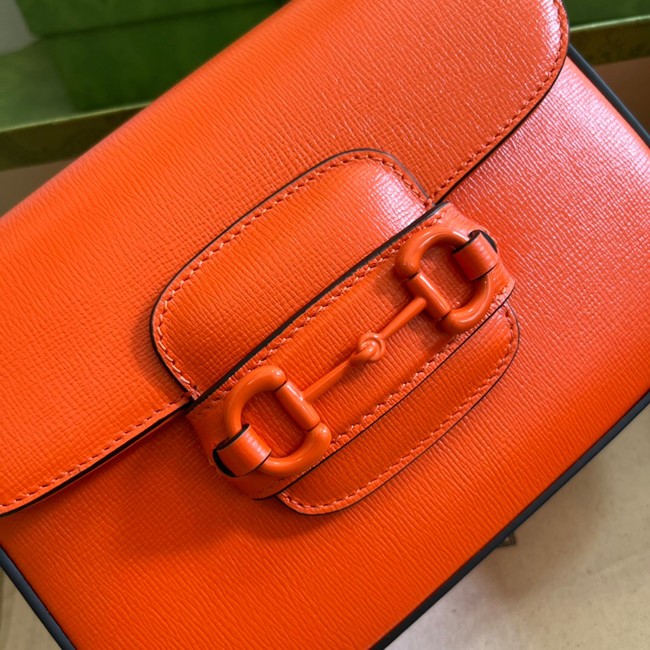 Gucci Horsebit 1955 small shoulder bag 726226 Orange