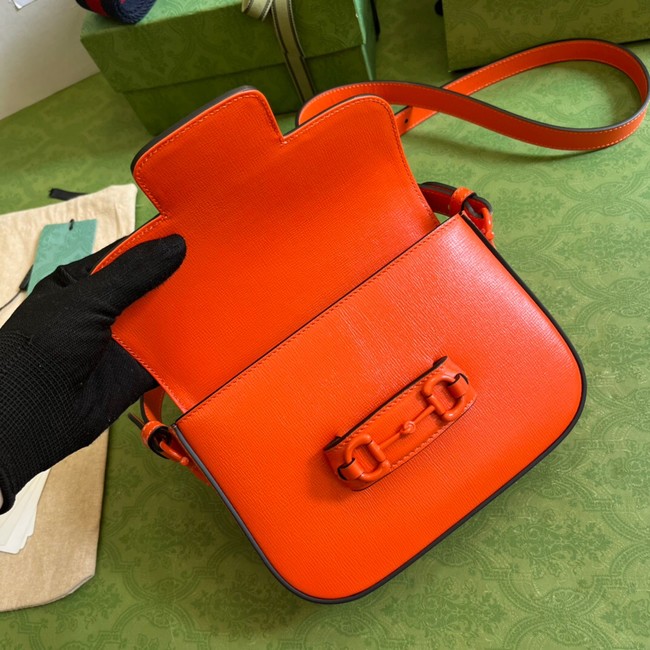 Gucci Horsebit 1955 small shoulder bag 726226 Orange