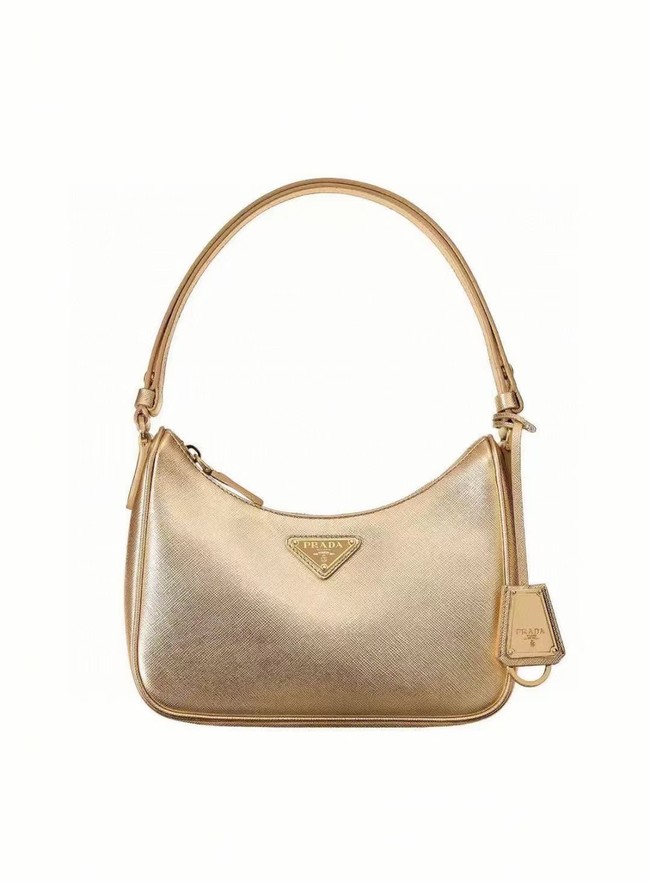 Prada Saffiano leather mini-bag 1BC204B gold