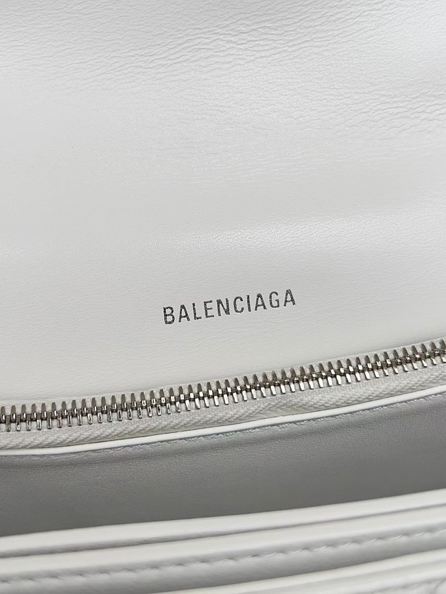 Balenciaga HOURGLASS Wallet With Chain 92885 WHITE