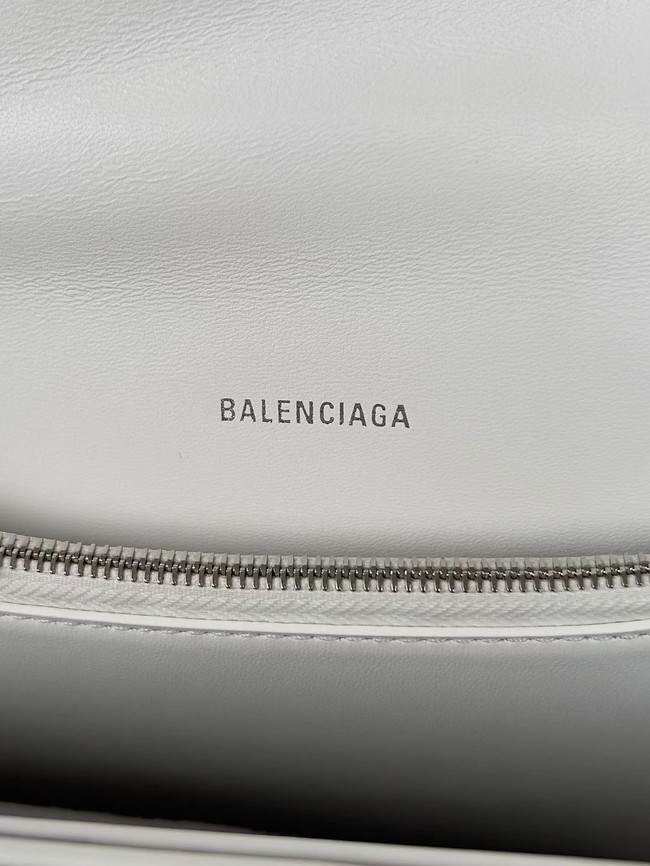 Balenciaga HOURGLASS With Chain 92886 WHITE