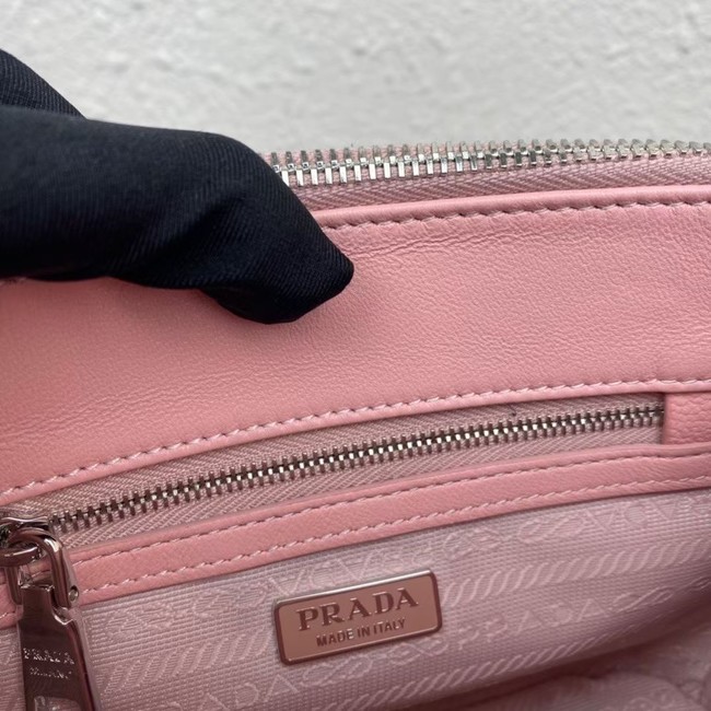 Prada Galleria satin mini-bag with crystals 1BA906 pink