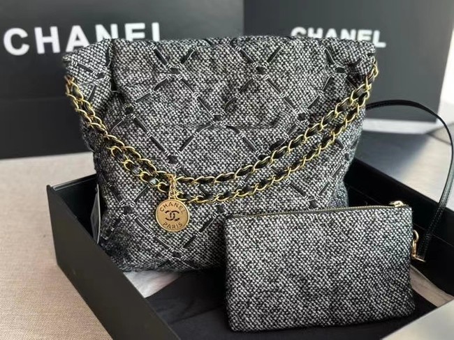 CHANEL 22 HANDBAG AS3261 gray