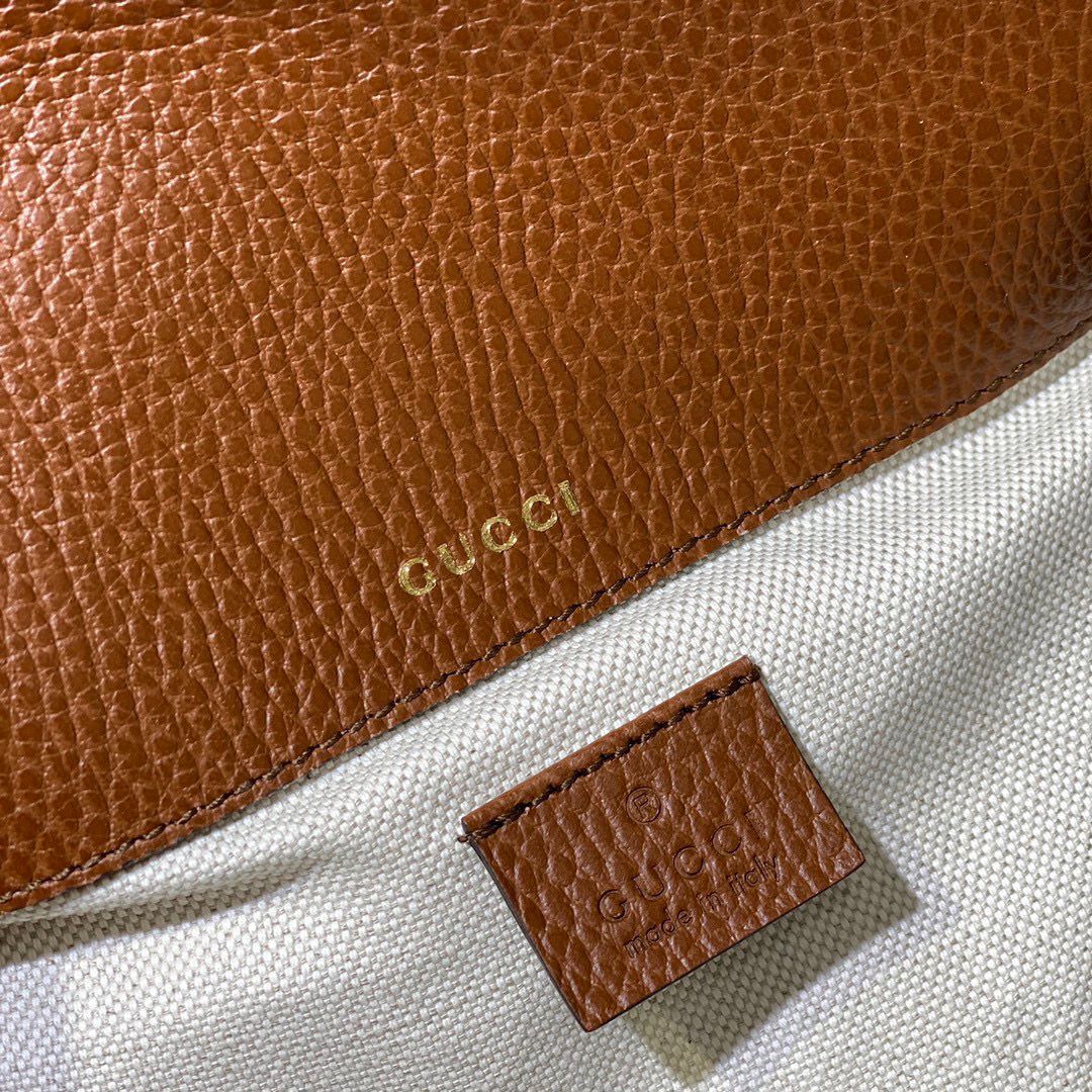 Gucci Horsebit 1955 GG mini bag 658574 Denim Brown