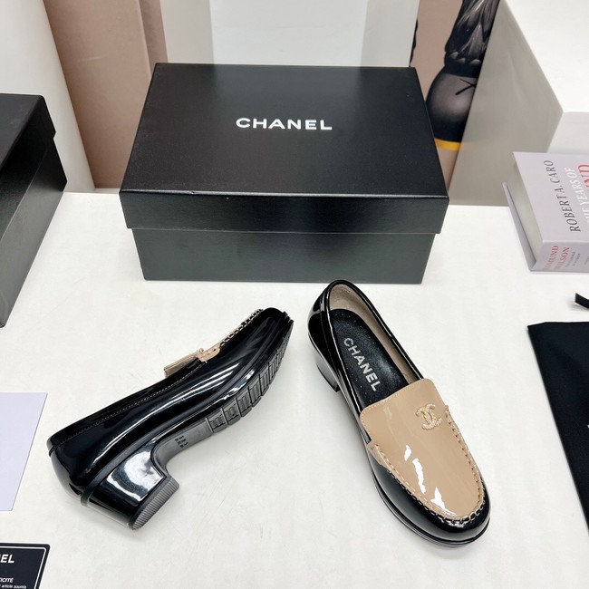 Chanel Calfskin LOAFERS heel height 4.5CM 91991-1