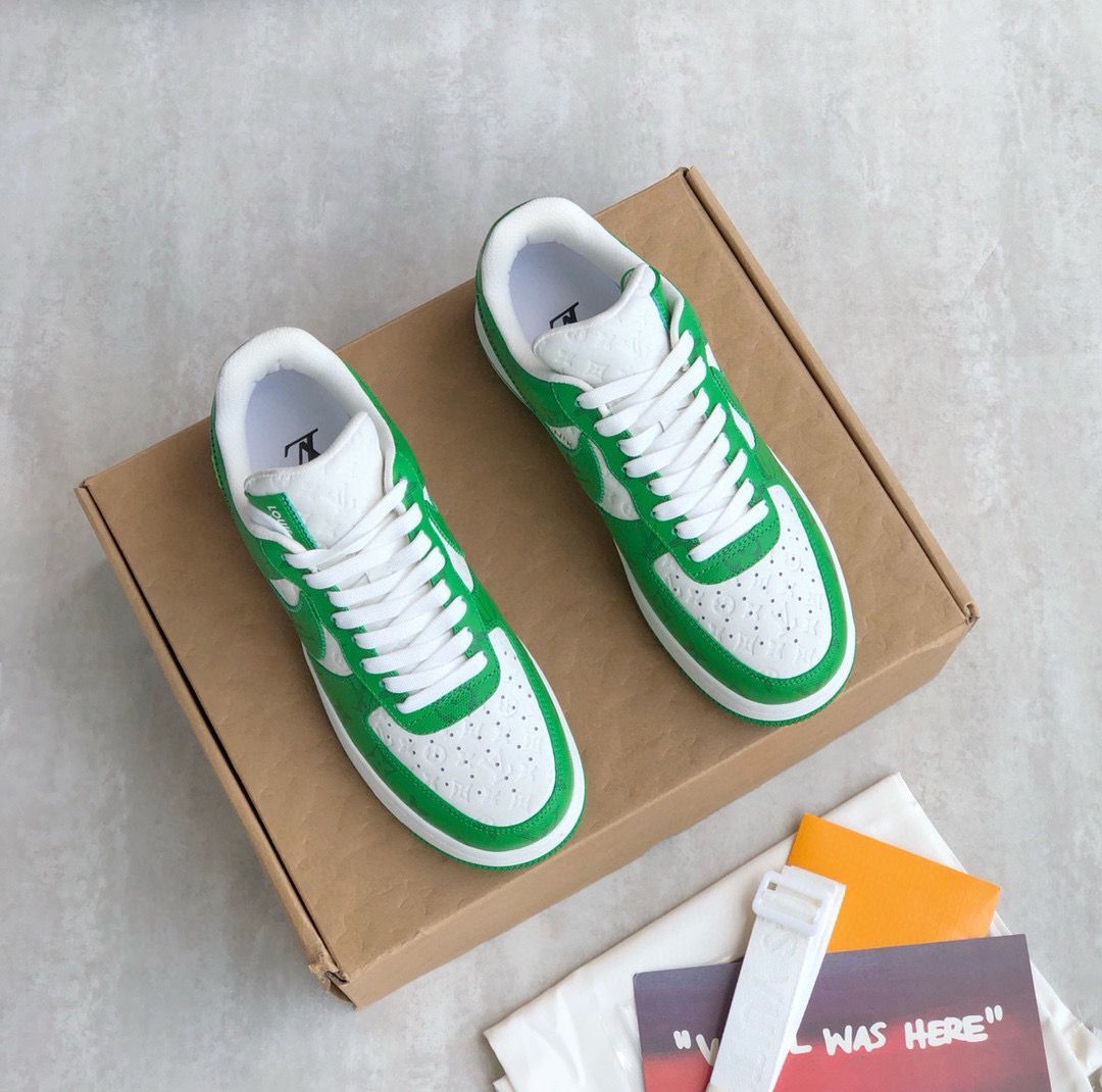 Louis Vuitton & Nike Air Force1low sneaker 63210 Green
