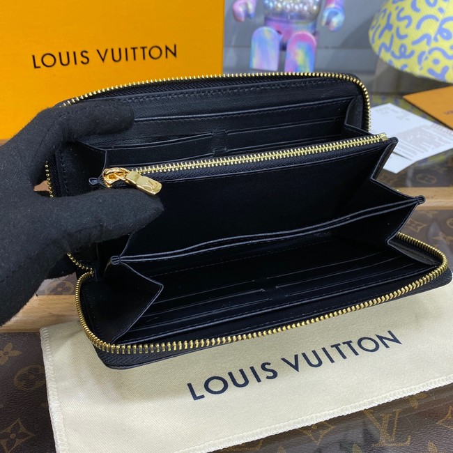 Louis Vuitton ZIPPY WALLET M81510 Black