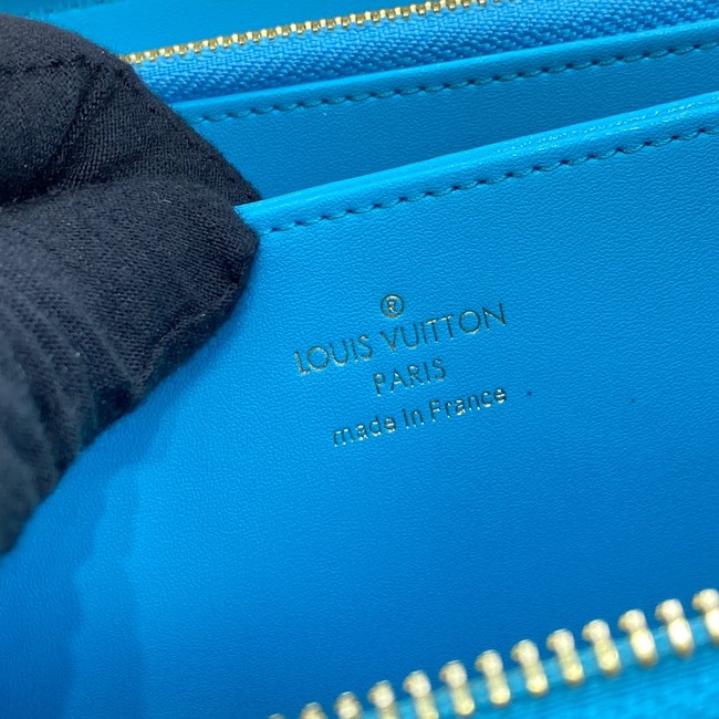 Louis Vuitton ZIPPY WALLET M81510 Turquoise Blue