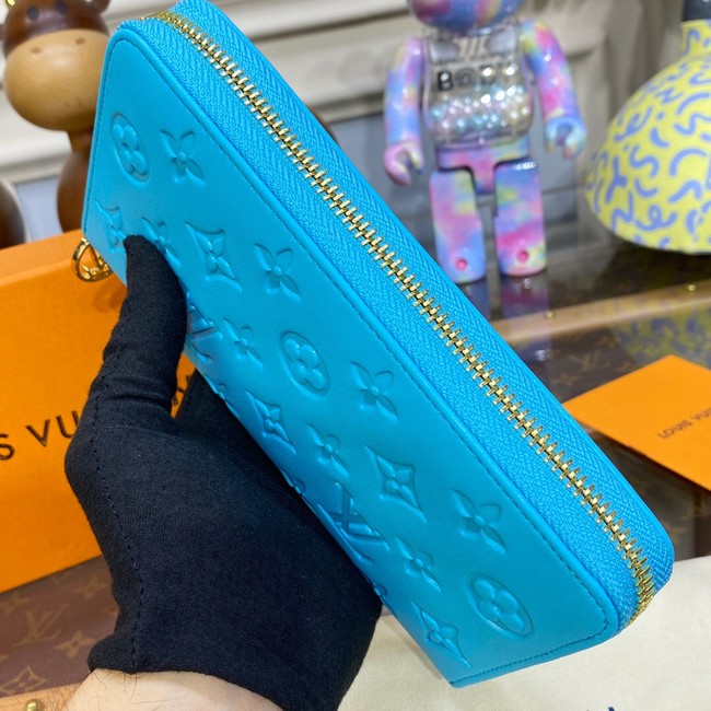 Louis Vuitton ZIPPY WALLET M81510 Turquoise Blue