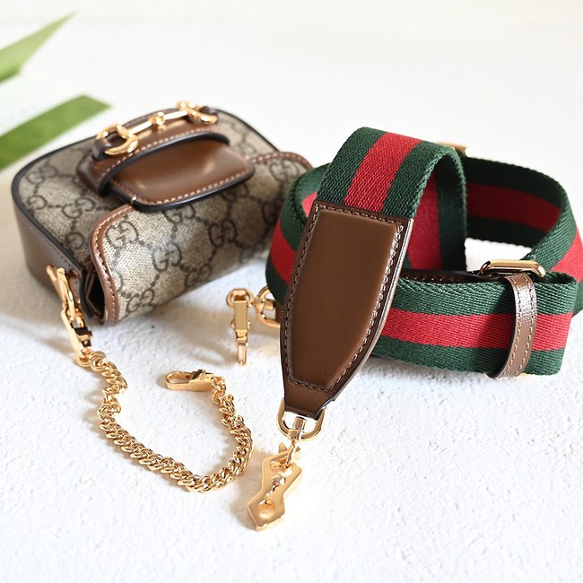Gucci Horsebit 1955 strap wallet 699760 brown