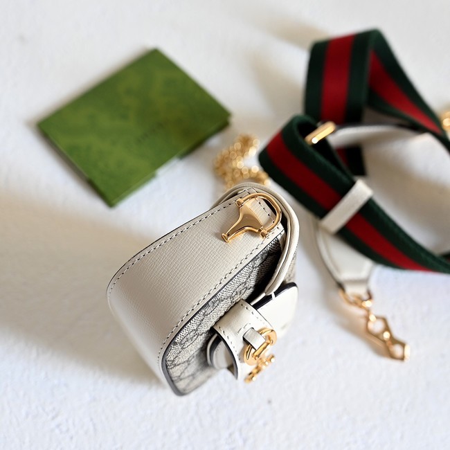 Gucci Horsebit 1955 strap wallet 699760 white