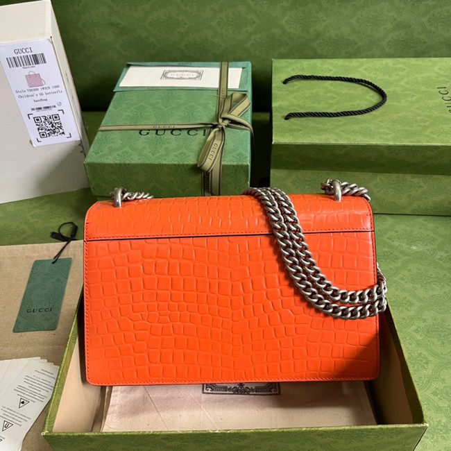 Gucci Dionysus Alligator pattern small shoulder bag 400249 orange