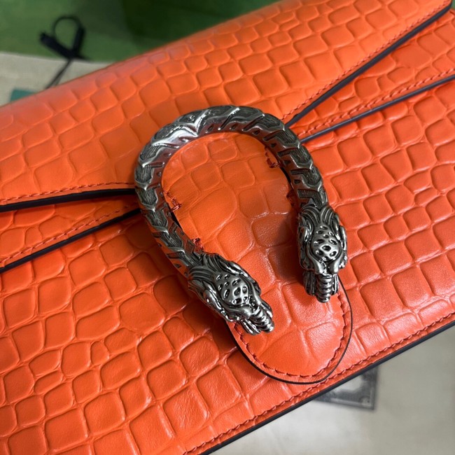 Gucci Dionysus Alligator pattern small shoulder bag 400249 orange