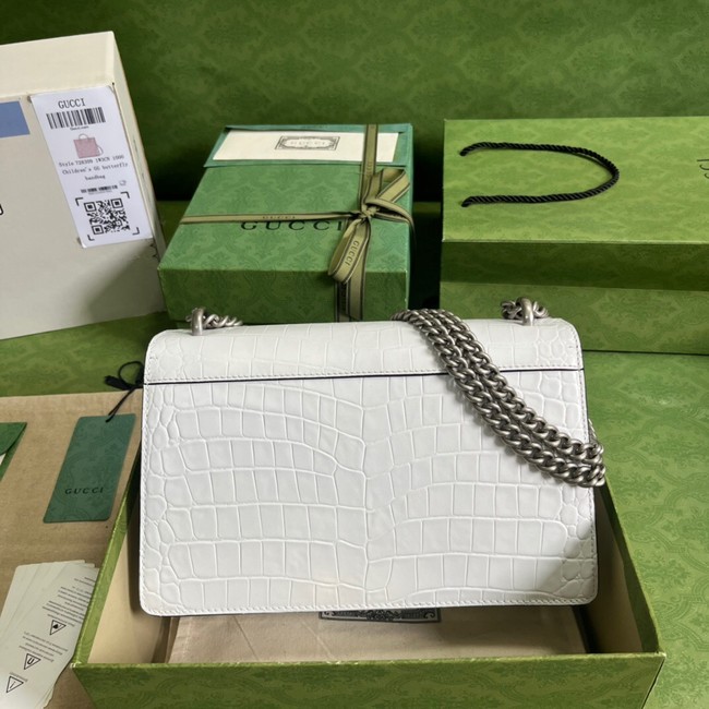 Gucci Dionysus Alligator pattern small shoulder bag 400249 white