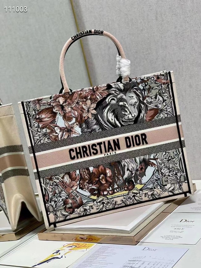 MEDIUM DIOR BOOK TOTE Embroidery M1296Z-32