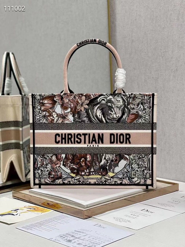 MEDIUM DIOR BOOK TOTE Embroidery M1296Z-33