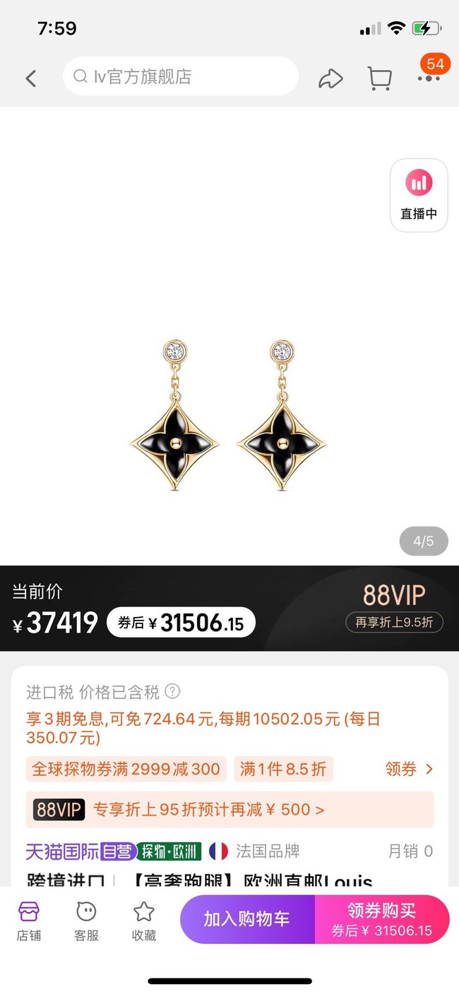 Louis Vuitton Earrings CE11146