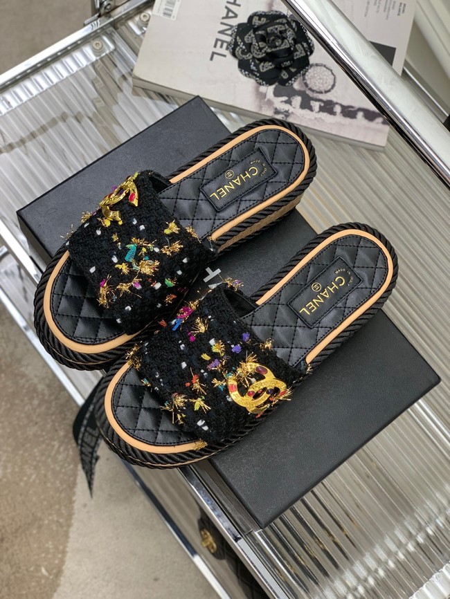 Chanel slippers heel height 4CM 92127-5