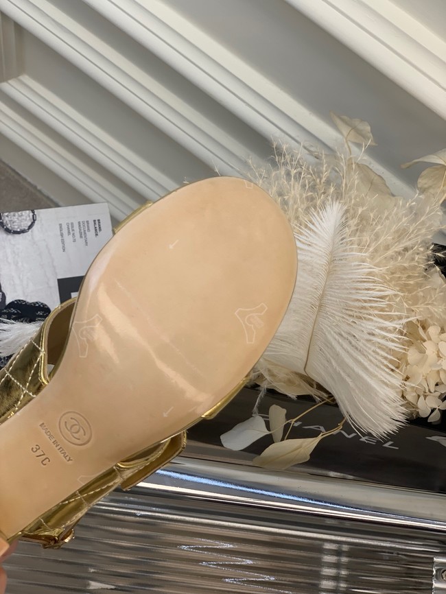 Chanel sandal heel height 8CM 92136-1
