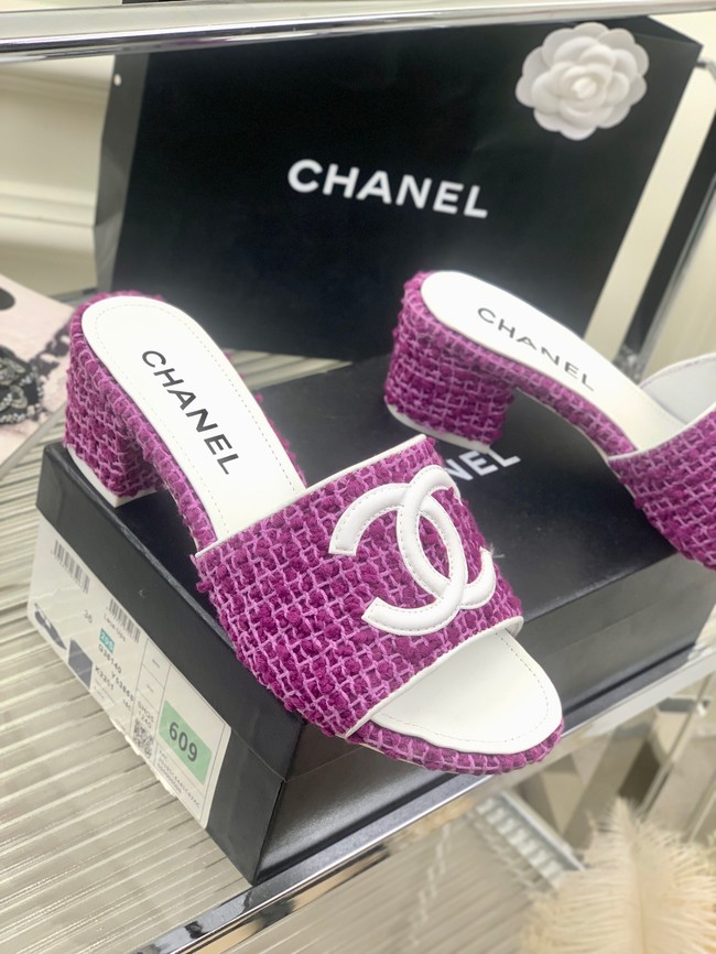 Chanel slippers heel height 5CM 92141-8