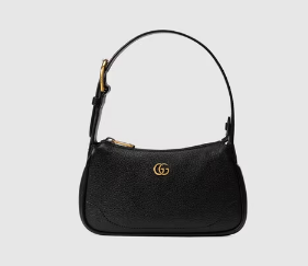 Gucci Aphrodite shoulder bag with Double G 739076 black