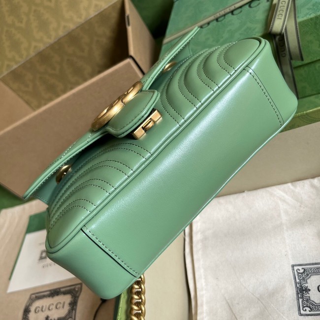 Gucci GG Marmont matelasse mini bag 446744 Sage green