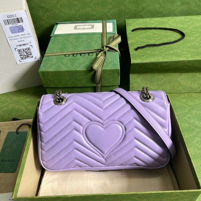 Gucci GG Marmont small shoulder bag 443497 Lilac