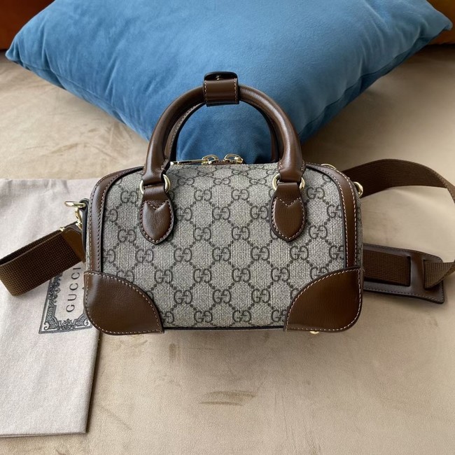 Gucci Small duffle bag with Interlocking G 723307 brown