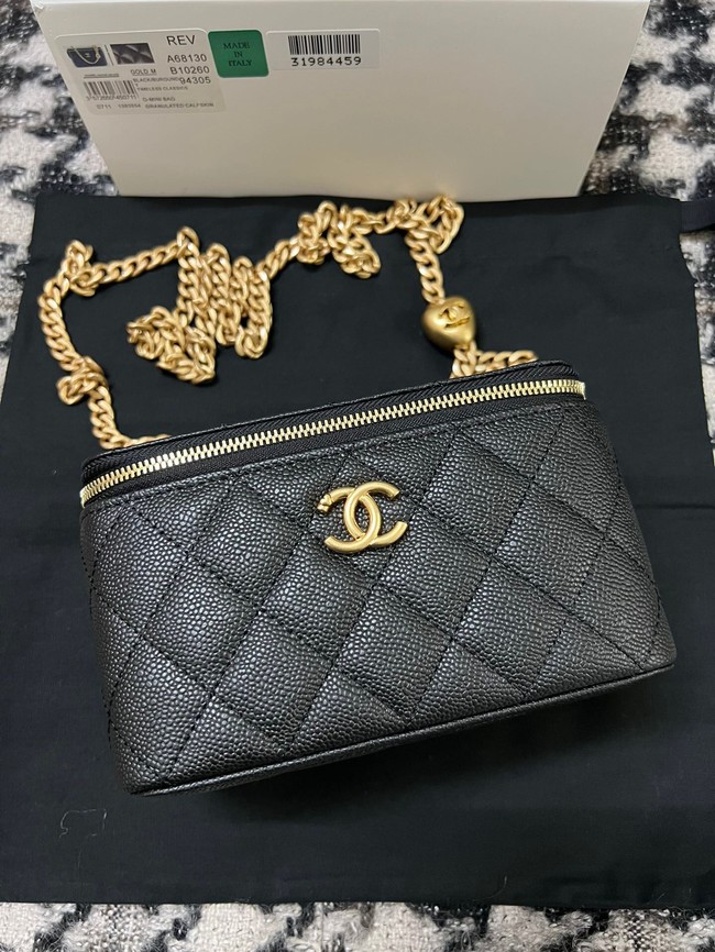 Chanel VANITY WITH CHAIN AP3120 black